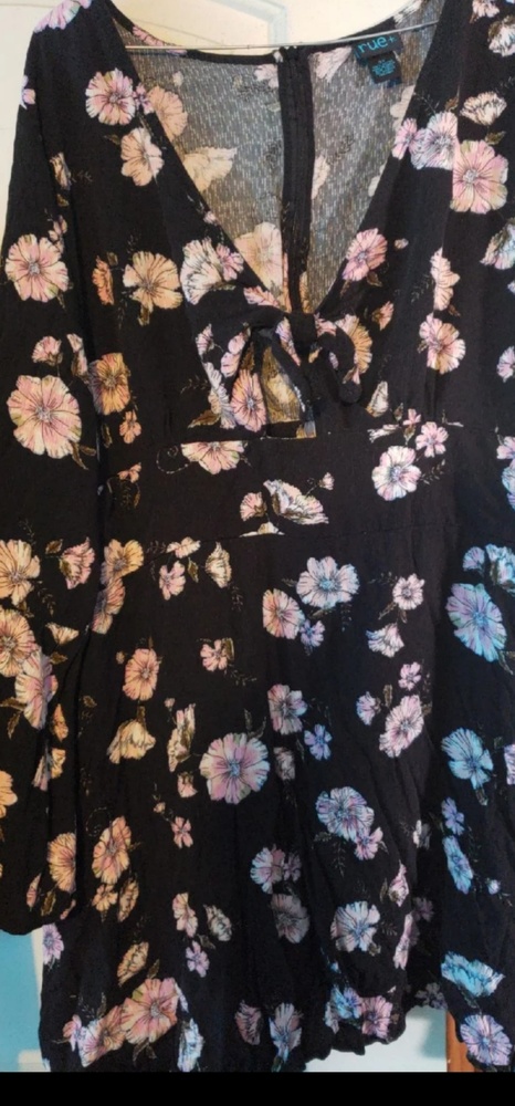 Black floral dress
